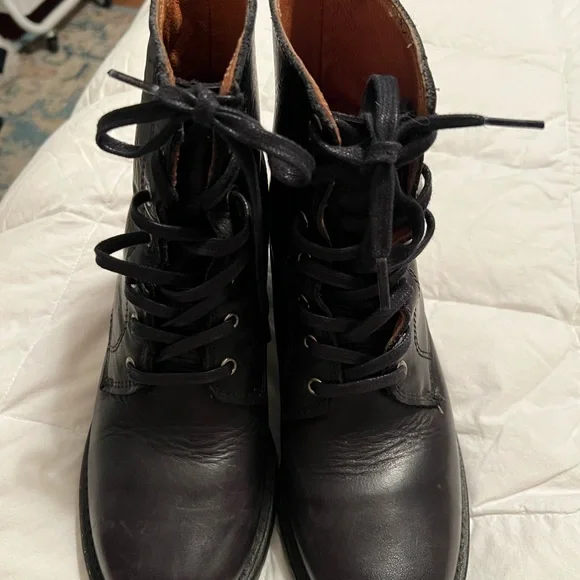 Frye Women's Combat boots Black Size 8 - Picture 5 of 5
